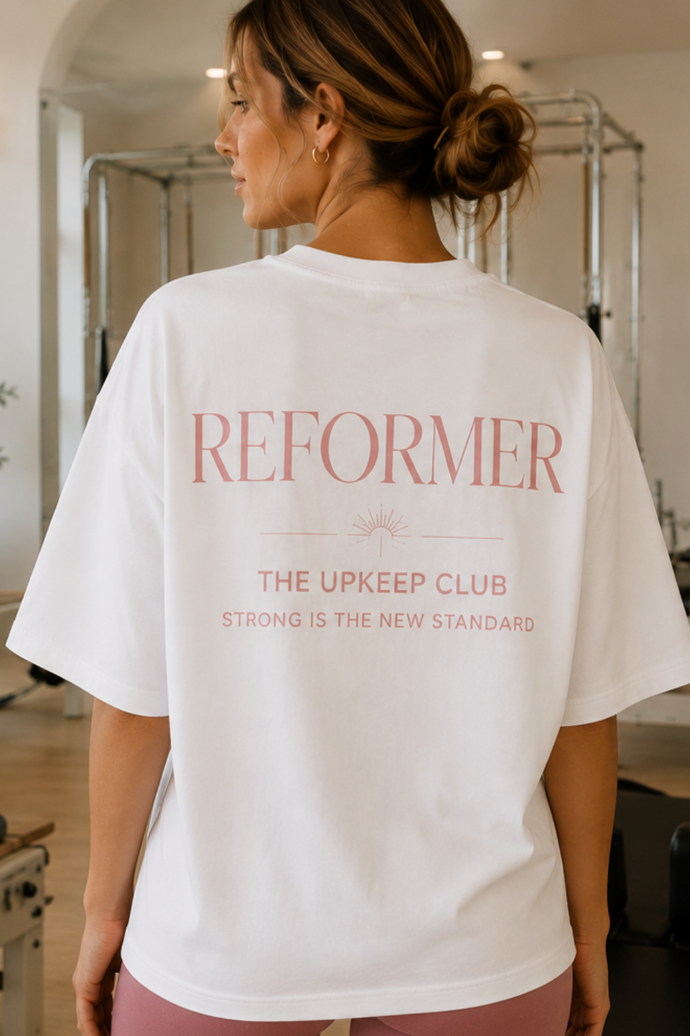 Reformer pilates - Strong is the New Standard Oversized T-Shirt | The Upkeep Club