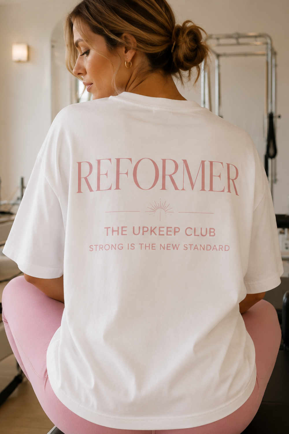 Reformer pilates - Strong is the New Standard Oversized T-Shirt | The Upkeep Club